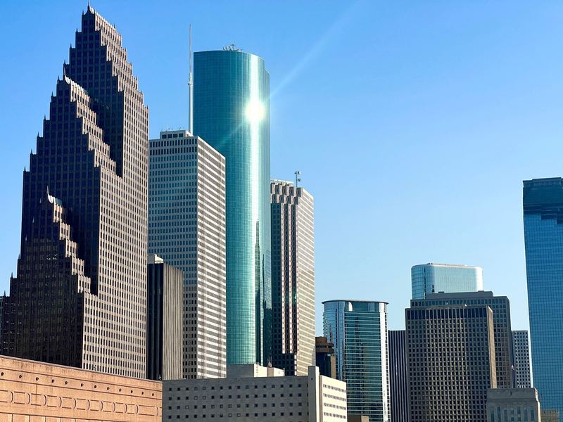 Vista del centro de Houston